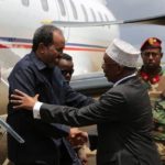 Hassan Sheikh Mohamoud in Baidoa town for campaign activities