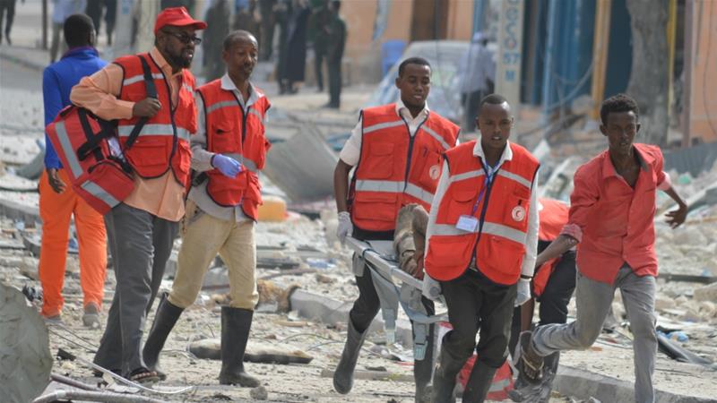Death toll from Dayah hotel attack in Mogadishu rises to 28. [Photo Credit: Al Jazeera]