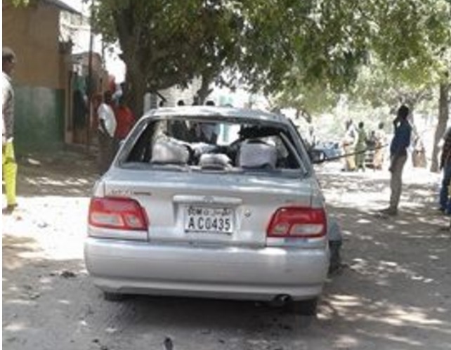 Somali intelligence official killed in car bomb in Mogadishu. [Photo Credit: Radio Shabelle]