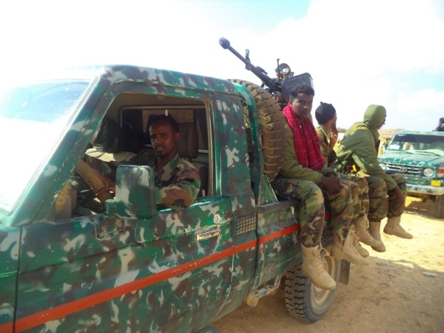 Puntland’s mutinous forces seized southern checkpoint of Garowe. [Photo: Archive]