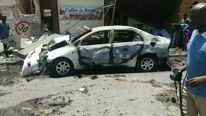 At least 10 killed in car bomb attack in Mogadishu. [Photo: Twitter]