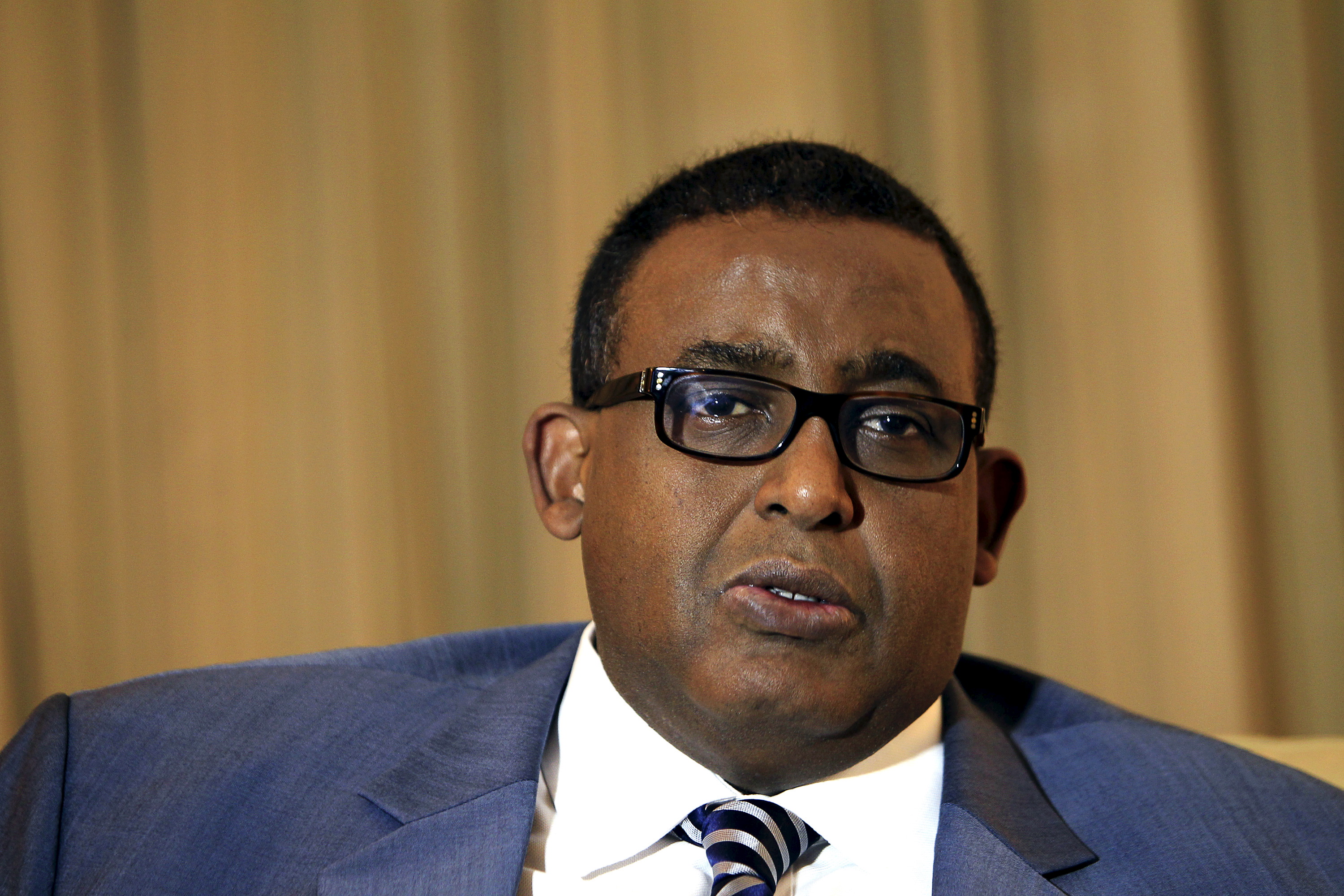 Somalia’s PM Sharmarke speaks during an interview with Reuters in Nairobi